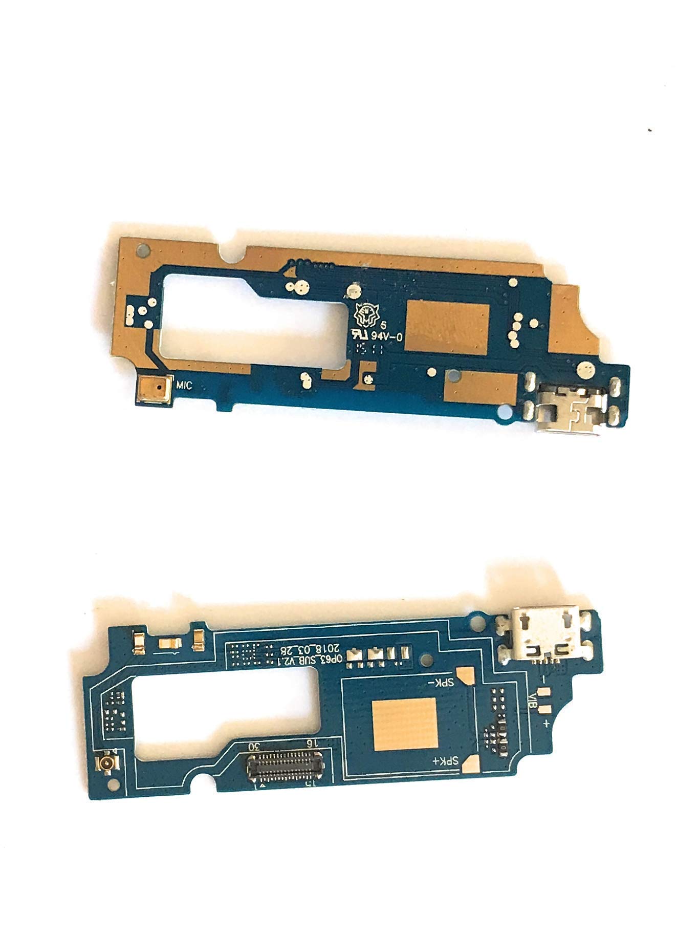 Charging Port sub Flex Strip pin Dock Socket for Lava z61 mic